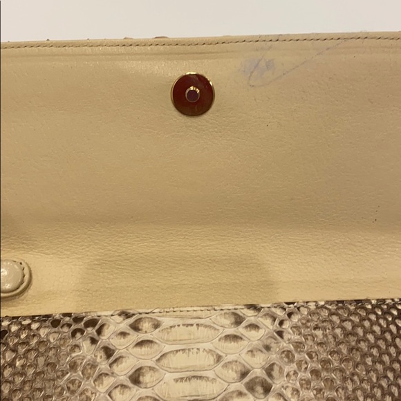 Eileen Kramer python skin clutch - Picture 2 of 5